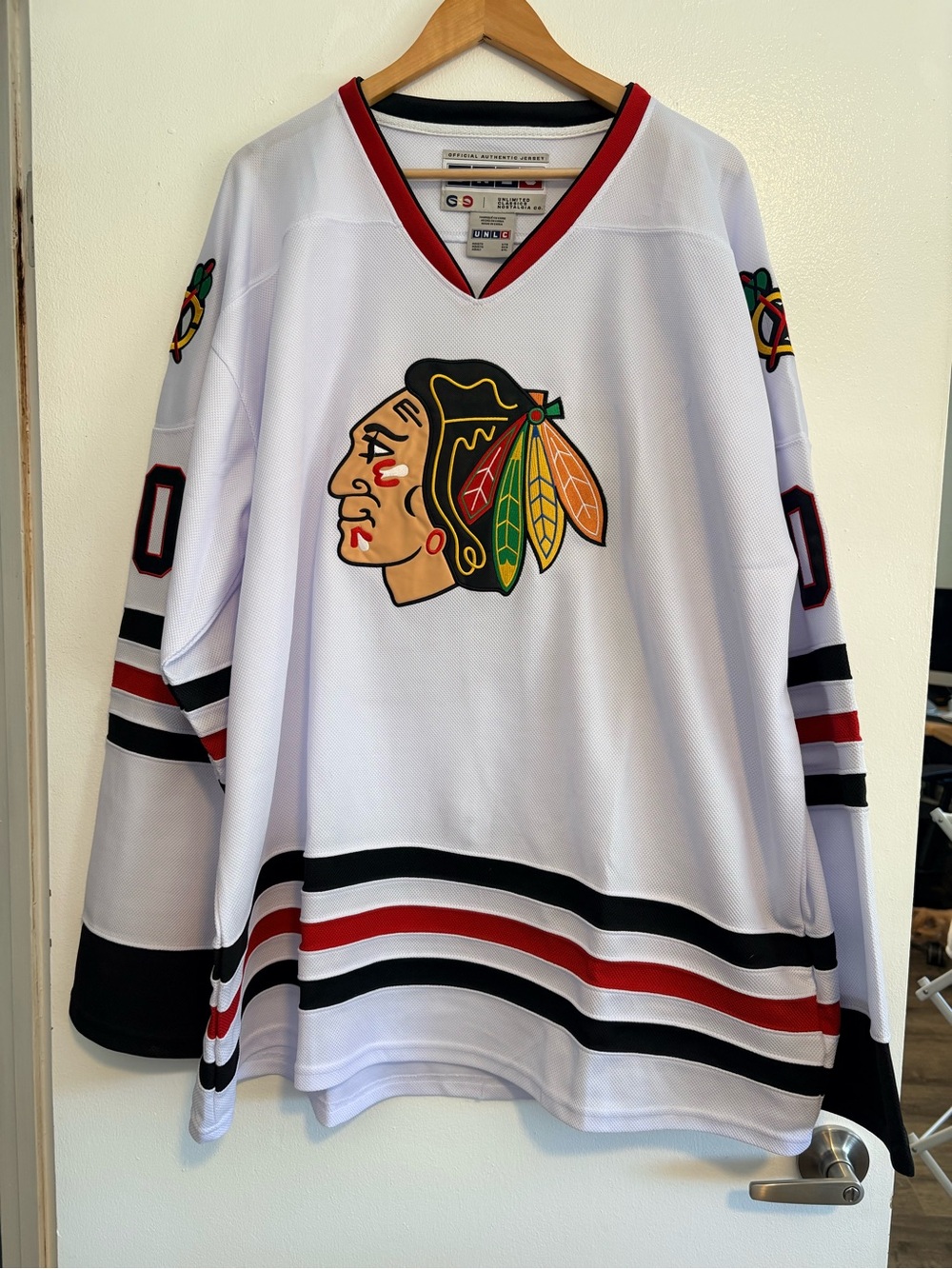 Griswold 00 Blackhawks Christmas Vacation Hockey Jersey - Men’s 5XL